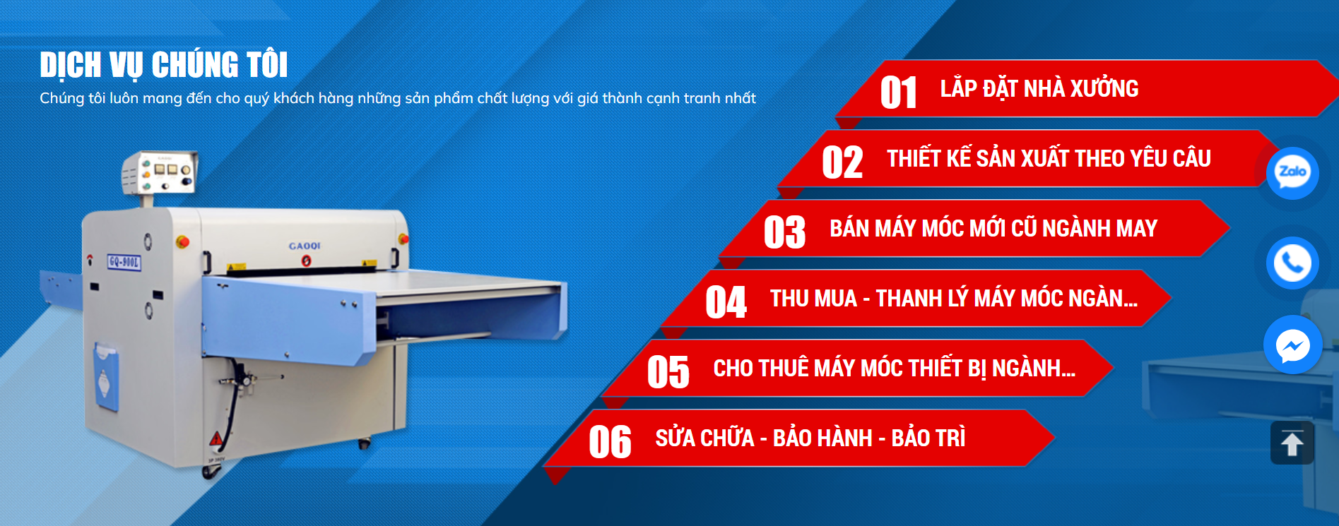 Máy Ép Keo Vải Củ Chi 